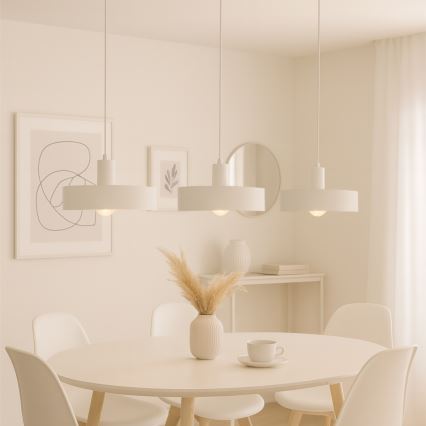 Pakabinamas šviestuvas ant laido ARCANE 3xE27/60W/230V baltas