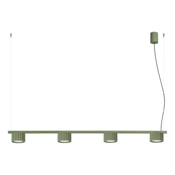 Pakabinamas šviestuvas ant laido AURA 4xGX53/10W/230V, žalias