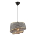 Pakabinamas šviestuvas ant laido BARETTE 1xE27/60W/230V pilka/auksinė