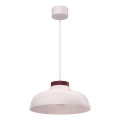 Pakabinamas šviestuvas ant laido BASCA 1xE27/15W/230V kreminė/burgundiška