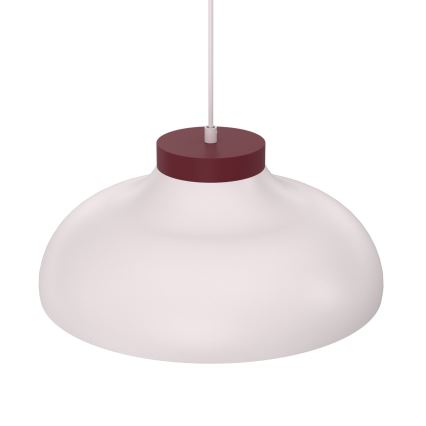 Pakabinamas šviestuvas ant laido BASCA 1xE27/15W/230V kreminė/burgundiška