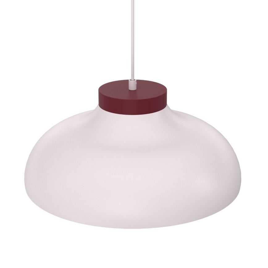 Pakabinamas šviestuvas ant laido BASCA 1xE27/15W/230V kreminė/burgundiška