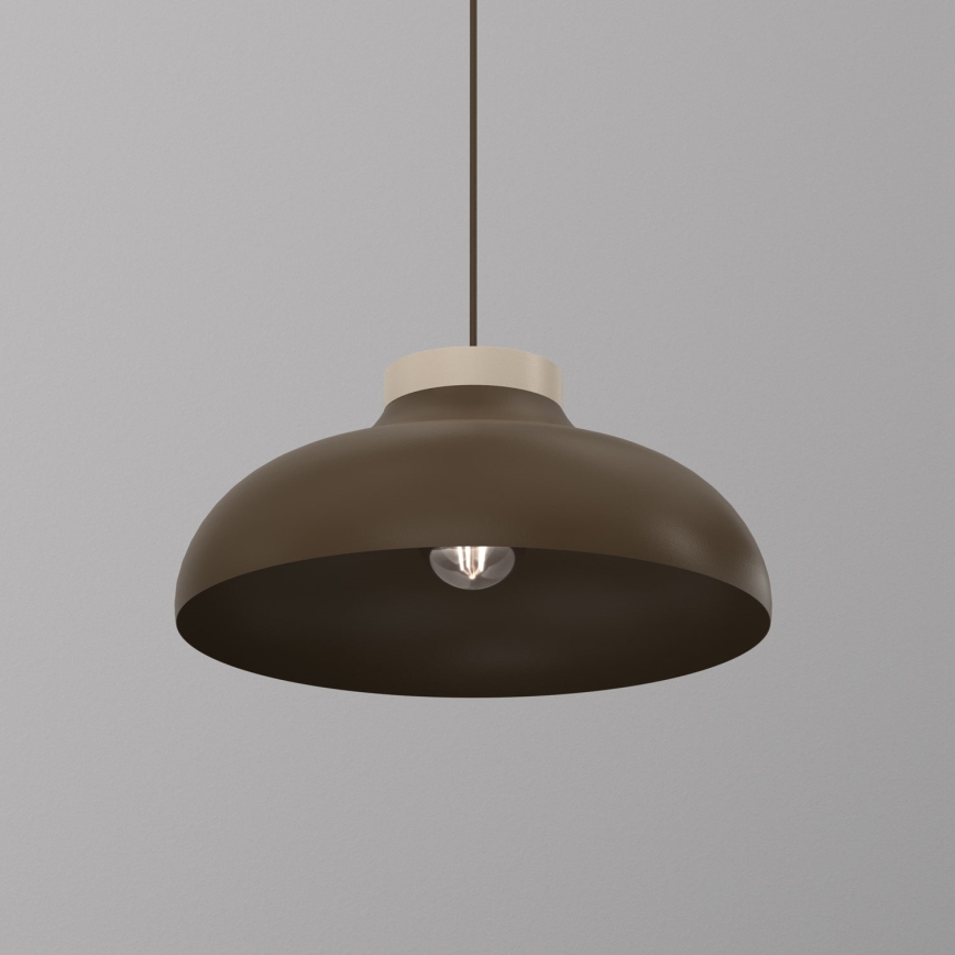 Pakabinamas šviestuvas ant laido BASCA 1xE27/15W/230V ruda/bėžinė