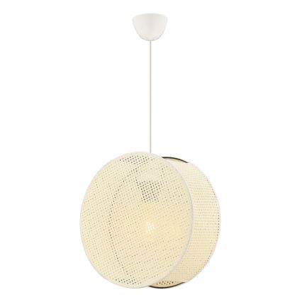 Pakabinamas šviestuvas ant laido BIG DRUM 1xE27/60W/230V kreminės spalvos