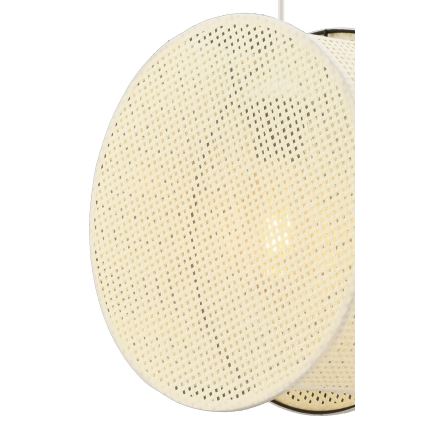 Pakabinamas šviestuvas ant laido BIG DRUM 1xE27/60W/230V kreminės spalvos