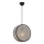 Pakabinamas šviestuvas ant laido BIG DRUM 1xE27/60W/230V pilka/juoda