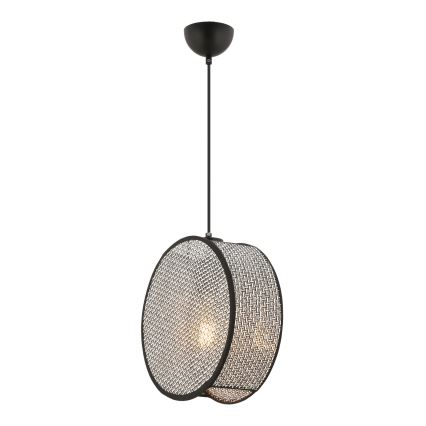 Pakabinamas šviestuvas ant laido BIG DRUM 1xE27/60W/230V pilka/juoda
