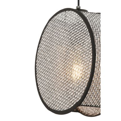 Pakabinamas šviestuvas ant laido BIG DRUM 1xE27/60W/230V pilka/juoda