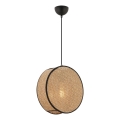 Pakabinamas šviestuvas ant laido BIG DRUM 1xE27/60W/230V ruda/juoda