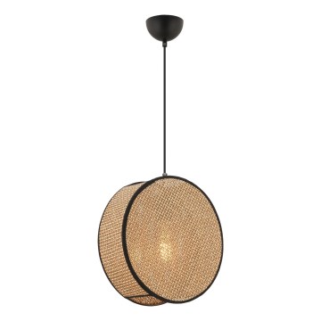 Pakabinamas šviestuvas ant laido BIG DRUM 1xE27/60W/230V ruda/juoda