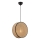 Pakabinamas šviestuvas ant laido BIG DRUM 1xE27/60W/230V ruda/juoda