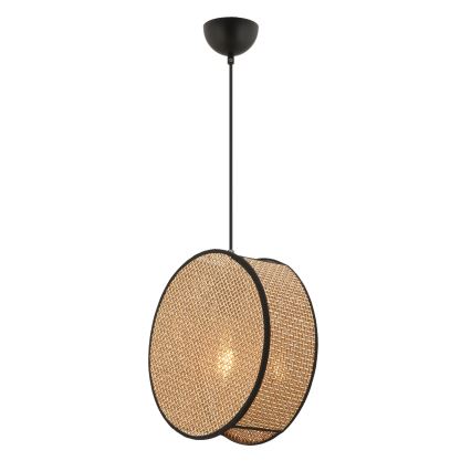 Pakabinamas šviestuvas ant laido BIG DRUM 1xE27/60W/230V ruda/juoda