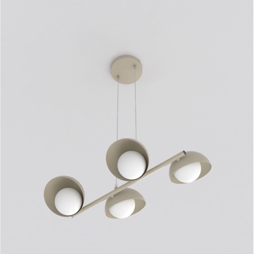 Pakabinamas šviestuvas ant laido BOOM 4xG9/8W/230V, smėlinis