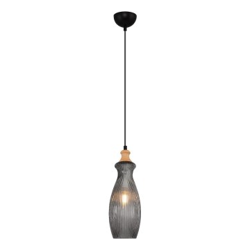 Pakabinamas šviestuvas ant laido BOTTLE 1xE14/4W/230V rūkyto stiklo
