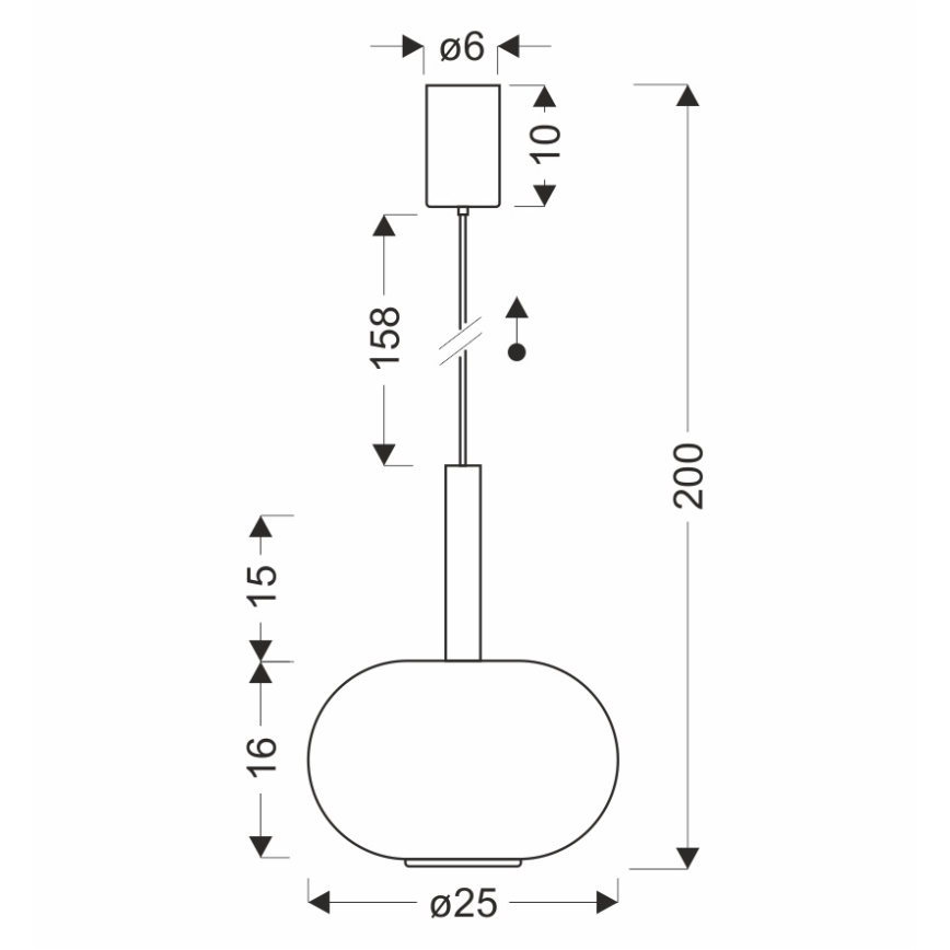 Pakabinamas šviestuvas ant laido BUENO 1xGX53/9W/230V Ø 25 cm dūminė smėlio spalva