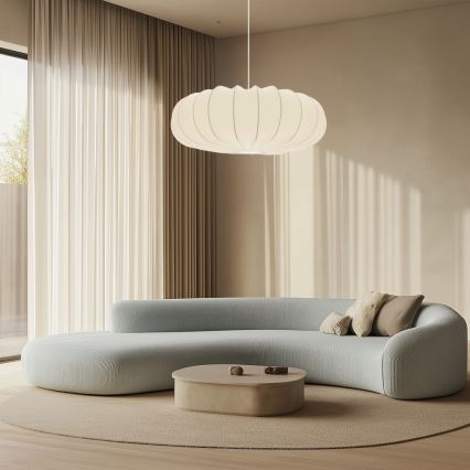 Pakabinamas šviestuvas ant laido CAFEE 1xE27/40W/230V, skersmuo 66 cm, baltas