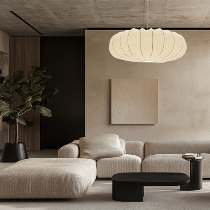 Pakabinamas šviestuvas ant laido CAFEE 1xE27/40W/230V, skersmuo 66 cm, baltas