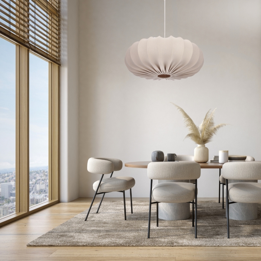 Pakabinamas šviestuvas ant laido CAFEE 1xE27/40W/230V skersmuo 66 cm smėlio spalvos