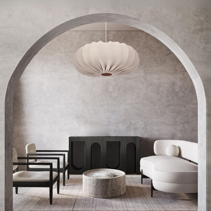 Pakabinamas šviestuvas ant laido CAFEE 1xE27/40W/230V skersmuo 66 cm smėlio spalvos