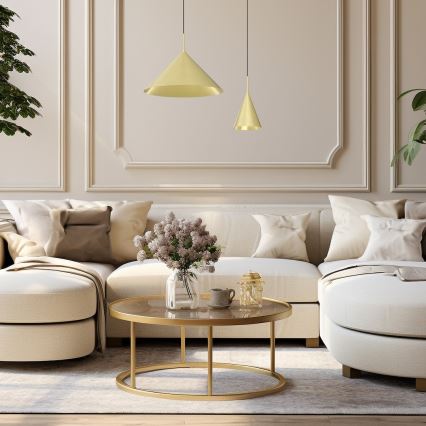 Pakabinamas šviestuvas ant laido CAPITAL 1xGX53/15W/230V skersm. 46 cm auksinis