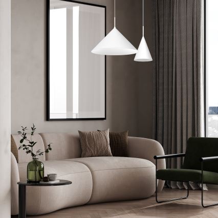 Pakabinamas šviestuvas ant laido CAPITAL 1xGX53/15W/230V, skersmuo 17 cm, baltas