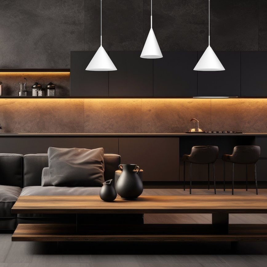 Pakabinamas šviestuvas ant laido CAPITAL 1xGX53/15W/230V, skersmuo 32 cm, baltas