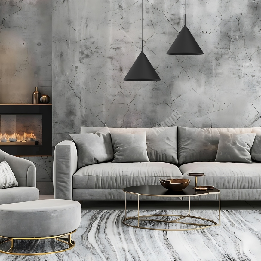 Pakabinamas šviestuvas ant laido CAPITAL 1xGX53/15W/230V, skersmuo 32 cm, juodas