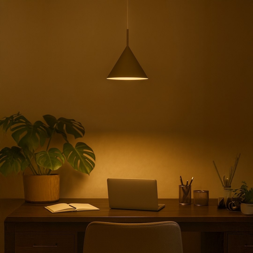 Pakabinamas šviestuvas ant laido CAPITAL 1xGX53/15W/230V, skersmuo 32 cm, smėlio spalvos