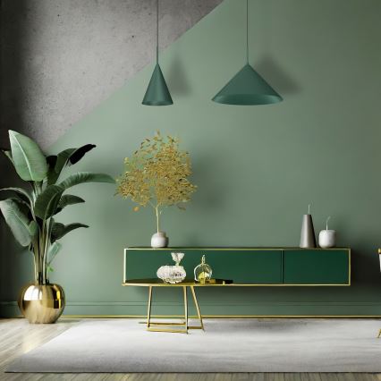 Pakabinamas šviestuvas ant laido CAPITAL 1xGX53/15W/230V skersmuo 46 cm žalia