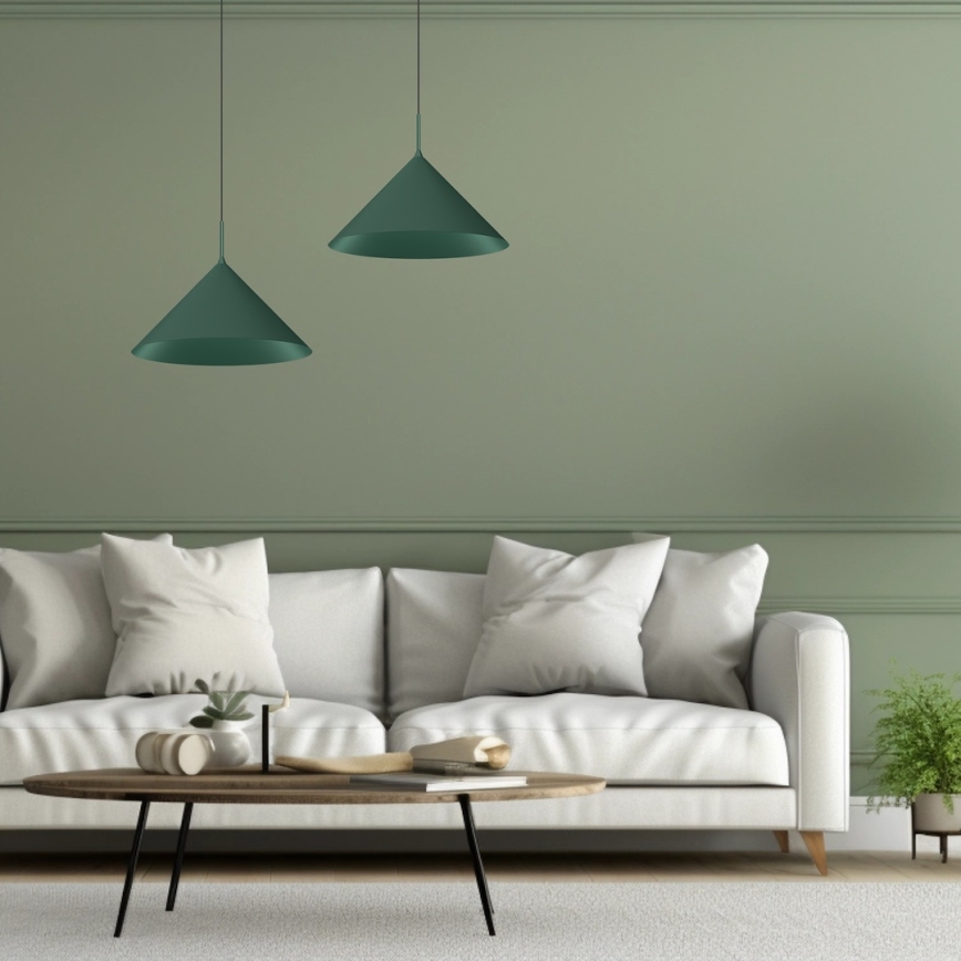 Pakabinamas šviestuvas ant laido CAPITAL 1xGX53/15W/230V skersmuo 46 cm žalia