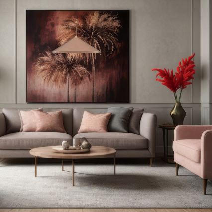 Pakabinamas šviestuvas ant laido CAPITAL 1xGX53/15W/230V skersmuo 60 cm rožinio aukso