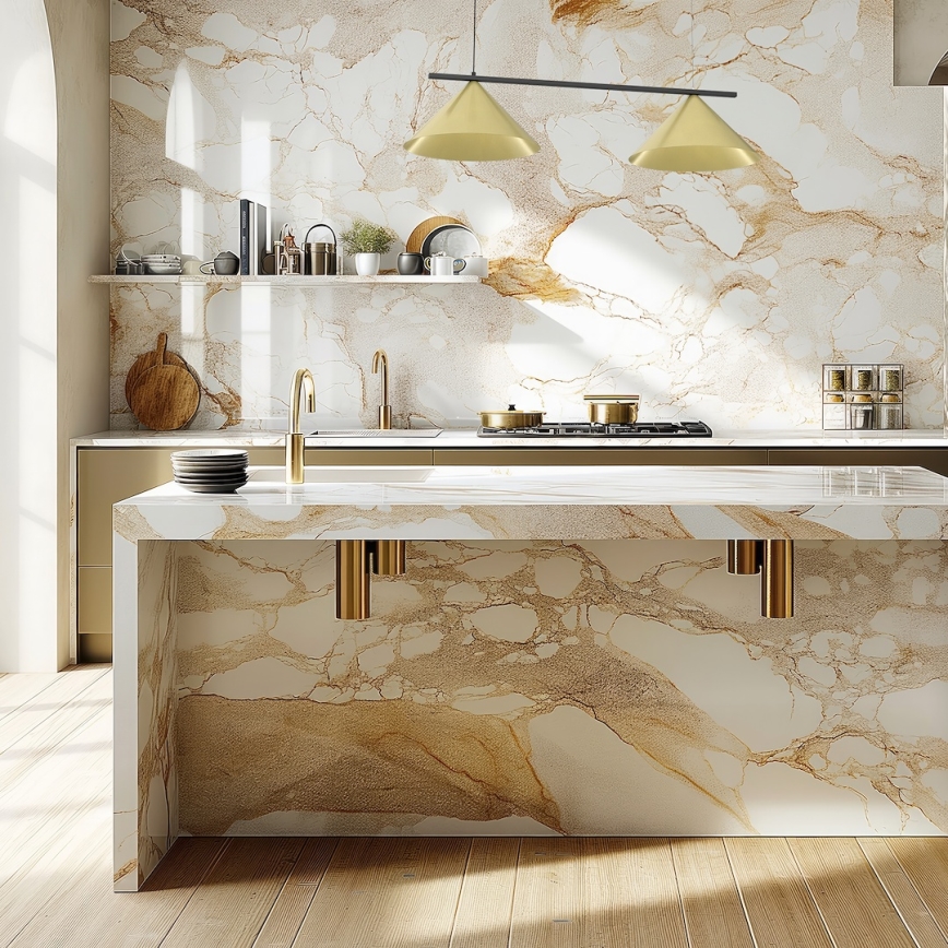 Pakabinamas šviestuvas ant laido CAPITAL 2xGX53/15W/230V auksinis