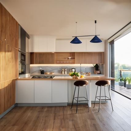 Pakabinamas šviestuvas ant laido CAPITAL 2xGX53/15W/230V mėlynas