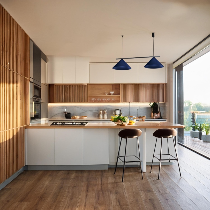 Pakabinamas šviestuvas ant laido CAPITAL 2xGX53/15W/230V mėlynas