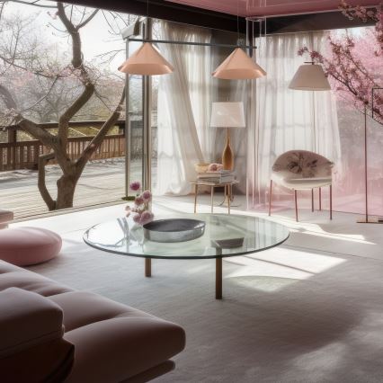 Pakabinamas šviestuvas ant laido CAPITAL 2xGX53/15W/230V rožinio aukso