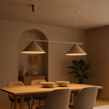 Pakabinamas šviestuvas ant laido CAPITAL 2xGX53/15W/230V taupe