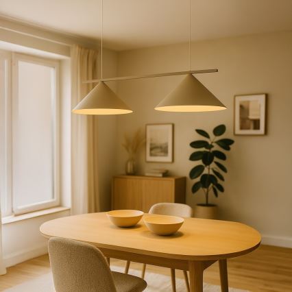 Pakabinamas šviestuvas ant laido CAPITAL 2xGX53/15W/230V taupe