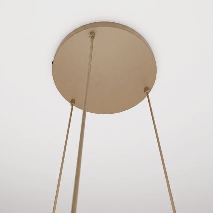 Pakabinamas šviestuvas ant laido COSMO 3xE14/10W/230V Ø 40 cm smėlinė/balta