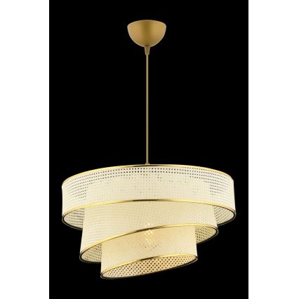 Pakabinamas šviestuvas ant laido COUPER 1xE27/60W/230V baltas/auksinis