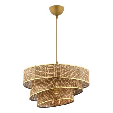 Pakabinamas šviestuvas ant laido COUPER 1xE27/60W/230V ruda/auksinė