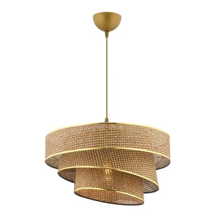 Pakabinamas šviestuvas ant laido COUPER 1xE27/60W/230V ruda/auksinė