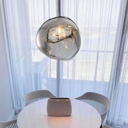 Pakabinamas šviestuvas ant laido CRUMPLED 1xE27/24W/230V Ø 36 cm dūminis