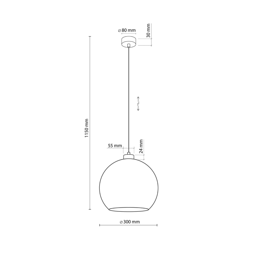 Pakabinamas šviestuvas ant laido CUBUS 1xE27/15W/230V juoda/dūminė žalia