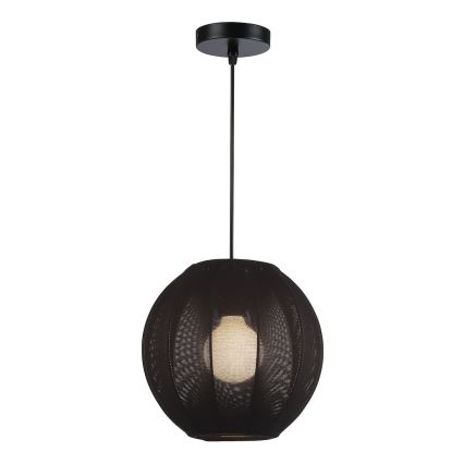 Pakabinamas šviestuvas ant laido DANA 1xE27/15W/230V skersmuo 25 cm juodas