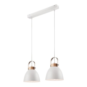 Pakabinamas šviestuvas ant laido DANIELLE 2xE27/60W/230V ąžuolas