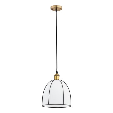 Pakabinamas šviestuvas ant laido DAVE 1xE27/15W/230V auksinė/juoda