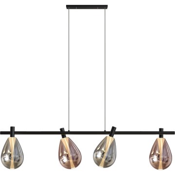 Pakabinamas šviestuvas ant laido DENSO 4xG9/5W/230V juodasis chromas/varinis