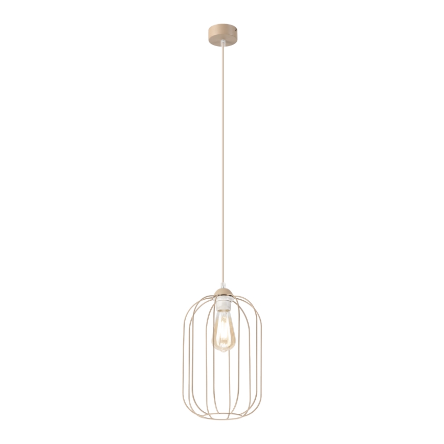 Pakabinamas šviestuvas ant laido DESTELLO 1xE27/15W/230V, skersmuo 21 cm, smėlio spalvos