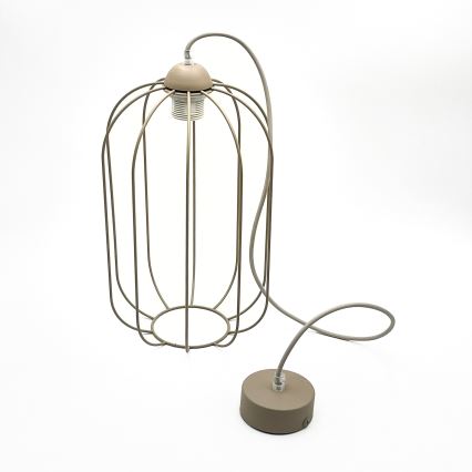 Pakabinamas šviestuvas ant laido DESTELLO 1xE27/15W/230V, skersmuo 21 cm, smėlio spalvos