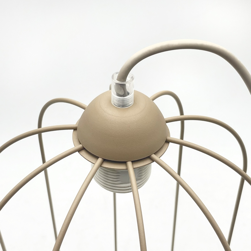Pakabinamas šviestuvas ant laido DESTELLO 1xE27/15W/230V, skersmuo 21 cm, smėlio spalvos